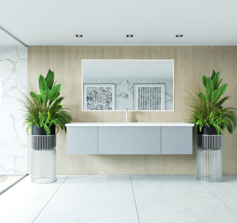 Laviva 313VTR-72CFG Vitri 72" Single Sink Bathroom Vanity with VIVA Stone Solid Surface Countertop (image 2)