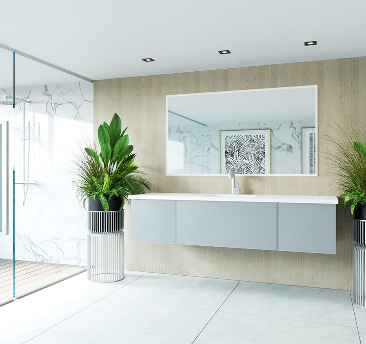 Laviva 313VTR-72CFG Vitri 72" Single Sink Bathroom Vanity with VIVA Stone Solid Surface Countertop