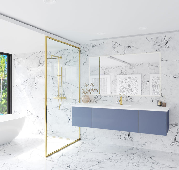 Laviva 313VTR-72CNB Vitri 72" Single Sink Bathroom Vanity with VIVA Stone Solid Surface Countertop