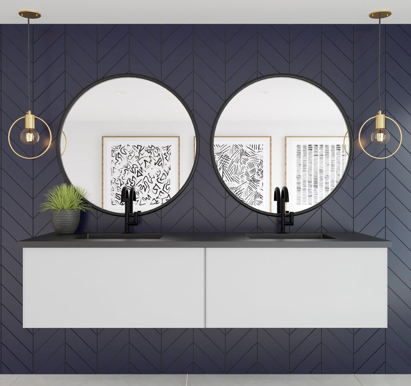 Laviva 313VTR-72D Vitri 72" Double Sink Wall Hung Bathroom Vanity Cabinet (image 4)
