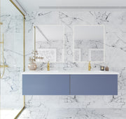 Laviva 313VTR-72DNB Vitri 72" Double Sink Bathroom Vanity with VIVA Stone Solid Surface Countertop (image 2)
