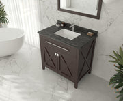 Laviva 313YG319-36B Wimbledon 36" Bathroom Vanity with Countertop (image 3)