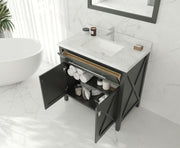 Laviva 313YG319-36E Wimbledon 36" Bathroom Vanity with Countertop (image 8)