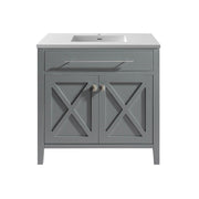 Laviva 313YG319-36G Wimbledon 36" Bathroom Vanity with Countertop (image 8)