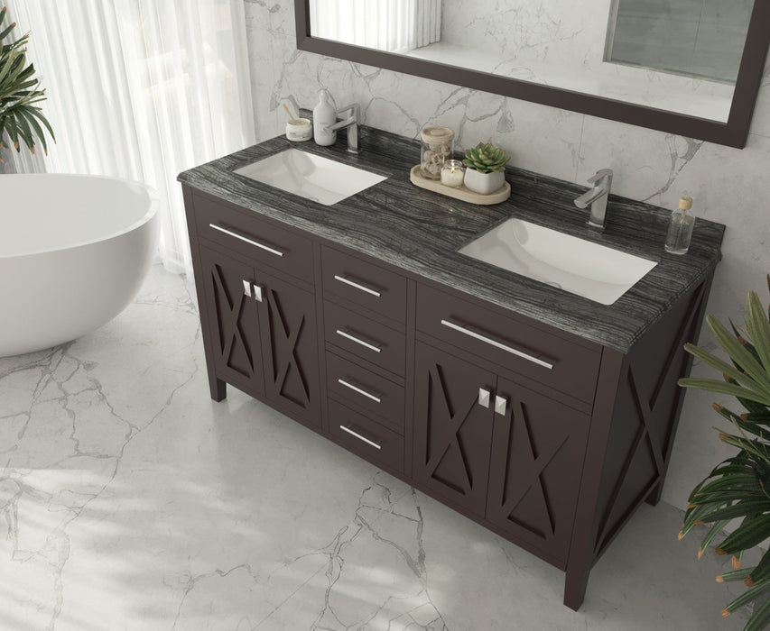Laviva 313YG319-60 Wimbledon 60" Double Sink Bathroom Vanity Cabinet