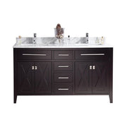 Laviva 313YG319-60 Wimbledon 60" Double Sink Bathroom Vanity Cabinet (image 6)