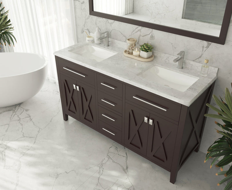 Laviva 313YG319-60 Wimbledon 60" Double Sink Bathroom Vanity Cabinet (image 3)