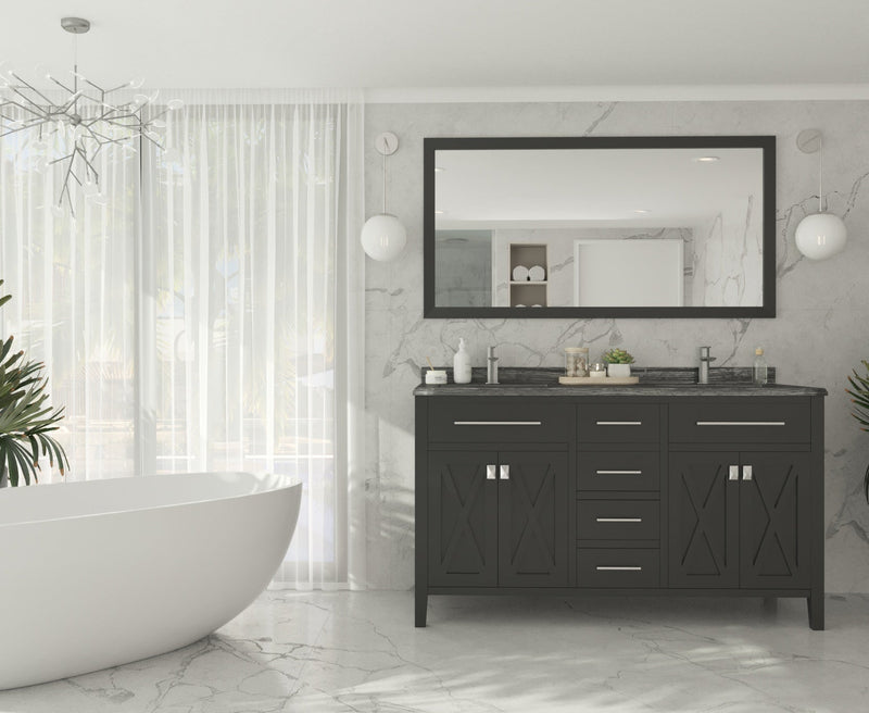 Laviva 313YG319-60E Wimbledon 60" Double Sink Bathroom Vanity with Countertop (image 2)