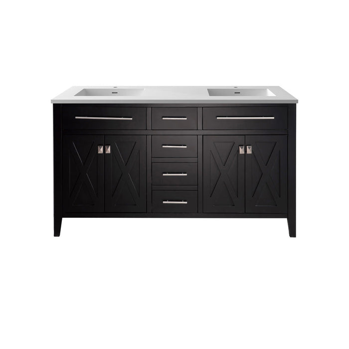 Laviva 313YG319-60E Wimbledon 60" Double Sink Bathroom Vanity with Countertop
