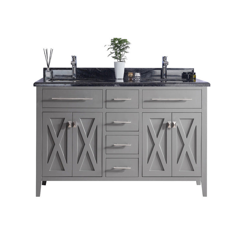 Laviva 313YG319-60G Wimbledon 60" Double Sink Bathroom Vanity with Countertop