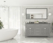 Laviva 313YG319-60G Wimbledon 60" Double Sink Bathroom Vanity with Countertop (image 2)