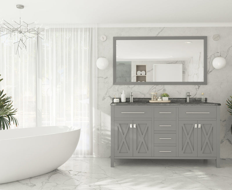 Laviva 313YG319-60G Wimbledon 60" Double Sink Bathroom Vanity with Countertop (image 2)