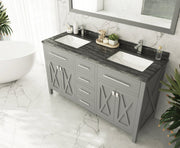 Laviva 313YG319-60G Wimbledon 60" Double Sink Bathroom Vanity with Countertop (image 3)