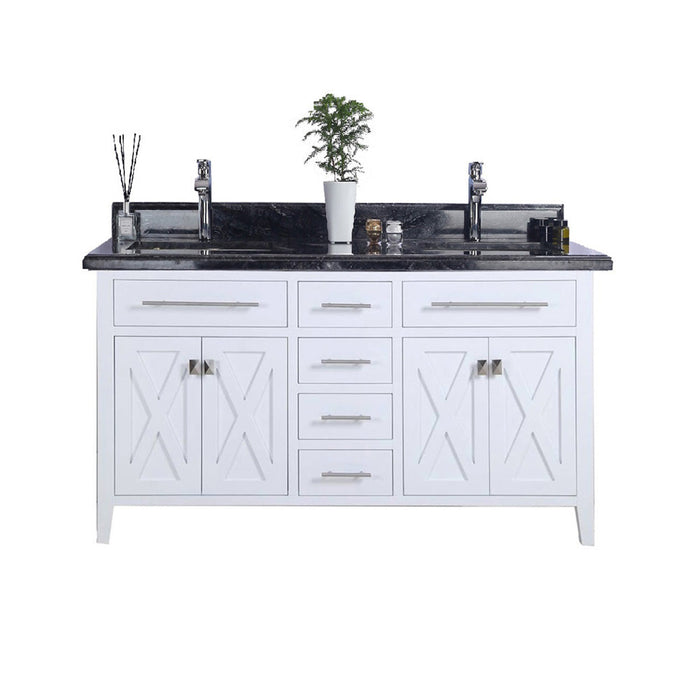 Laviva 313YG319-60W Wimbledon 60" Double Sink Bathroom Vanity with Countertop