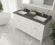 Laviva 313YG319-60W Wimbledon 60" Double Sink Bathroom Vanity with Countertop (image 3)