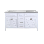 Laviva 313YG319-60W Wimbledon 60" Double Sink Bathroom Vanity with Countertop (image 8)