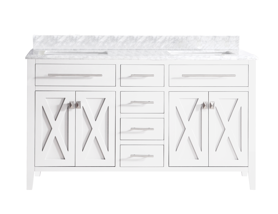 Laviva 313YG319-60W Wimbledon 60" Double Sink Bathroom Vanity with Countertop