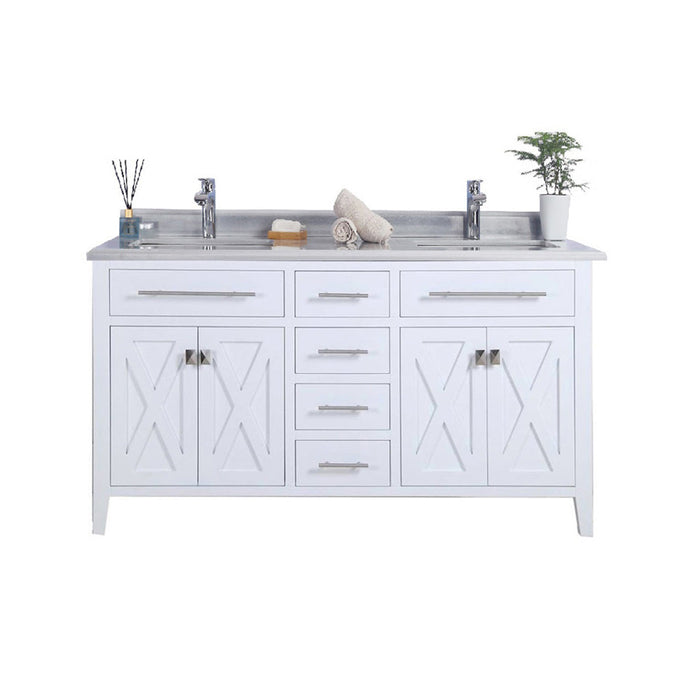 Laviva 313YG319-60W Wimbledon 60" Double Sink Bathroom Vanity with Countertop