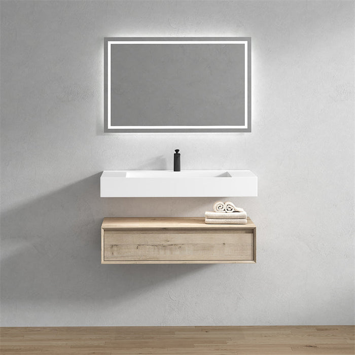 Alysa 24"-84" Floating Vanity with Reinforced Acrylic Sink