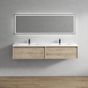Bella Floating Bathroom Vanity With Sink Acrylic Top Sink 24" - 84" (image 1)