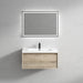 Bella 36" Floating Vanity in Light Oak with Acrylic Double Sink - Better Vanity