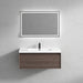 Bella 42" Floating Vanity in Red Oak with Acrylic Double Sink - Better Vanity