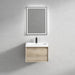 Bella 24" Floating Vanity with Single Reinforced Acrylic Sink Top in Light Oak - Better Vanity