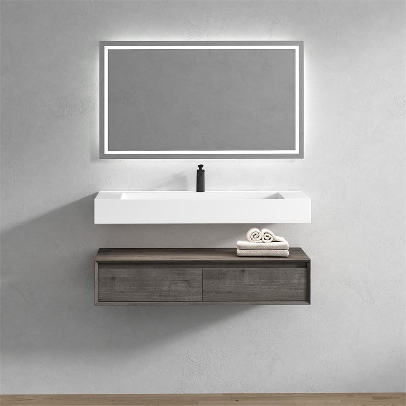 Alysa 24"-84" Floating Vanity with Reinforced Acrylic Sink