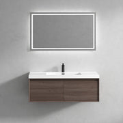 Bella 48" Floating Vanity in Red Oak with Acrylic Double Sink - Better Vanity