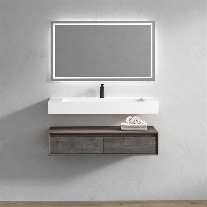 Alysa 24"-84" Floating Vanity with Reinforced Acrylic Sink