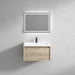 Bella 30" Floating Vanity with Single Reinforced Acrylic Sink Top in Light Oak - Better Vanity