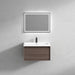 Bella 30" Floating Vanity with Single Reinforced Acrylic Sink Top in Red Oak - Better Vanity