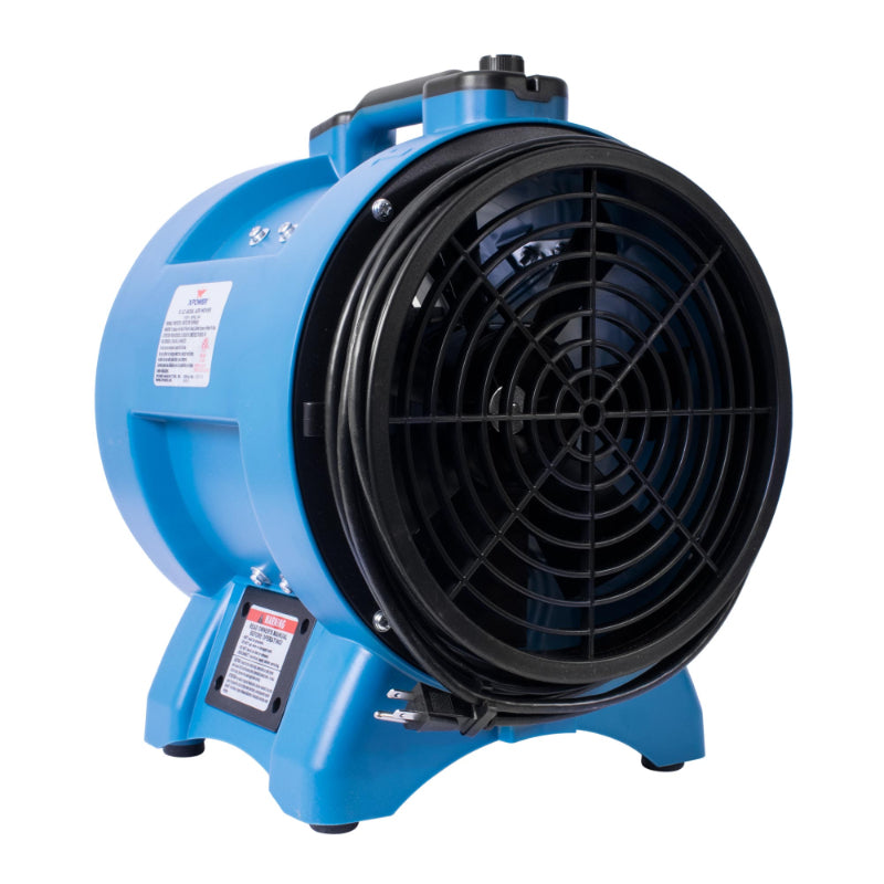 4 x 12 confined space ventilator fan left angel view.