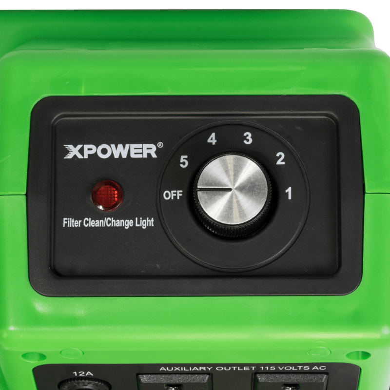 4 x 2480a green hepa air scrubber speed close up.