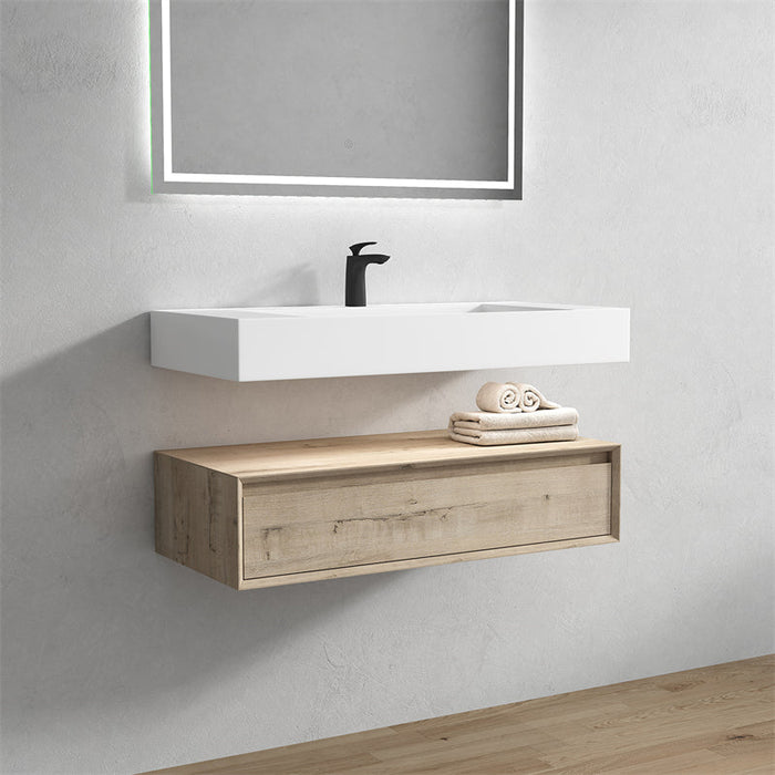 Alysa 24"-84" Floating Vanity with Reinforced Acrylic Sink