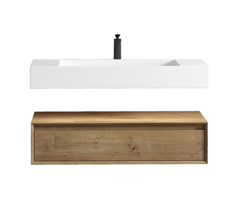 Alysa 24"-84" Floating Vanity with Reinforced Acrylic Sink