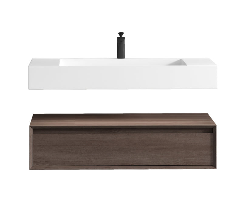 Alysa 24"-84" Floating Vanity with Reinforced Acrylic Sink