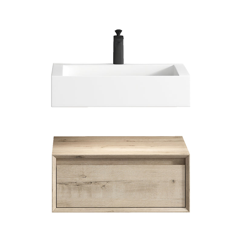 Alysa 24"-84" Floating Vanity with Reinforced Acrylic Sink