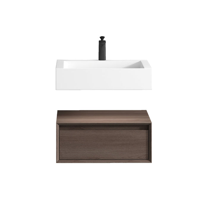 Alysa 24"-84" Floating Vanity with Reinforced Acrylic Sink