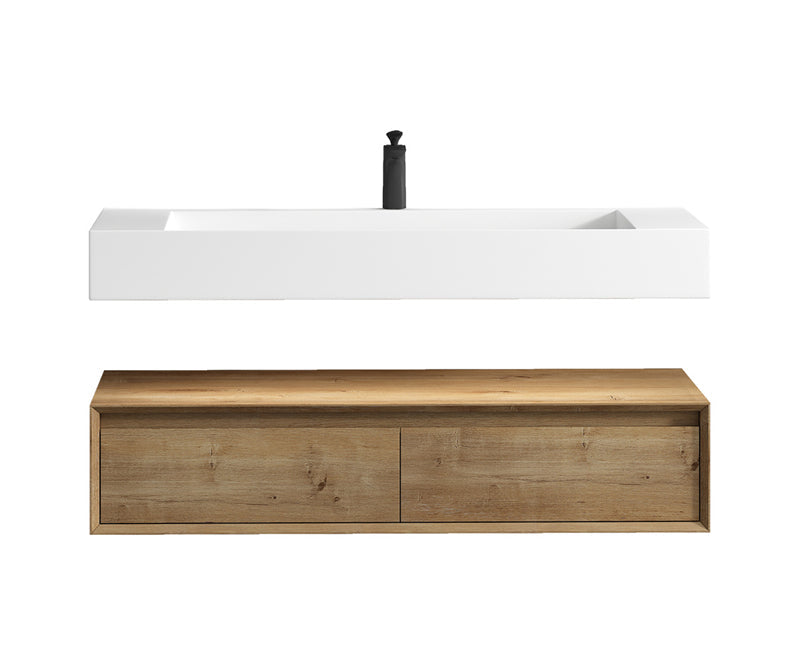 Alysa 24"-84" Floating Vanity with Reinforced Acrylic Sink