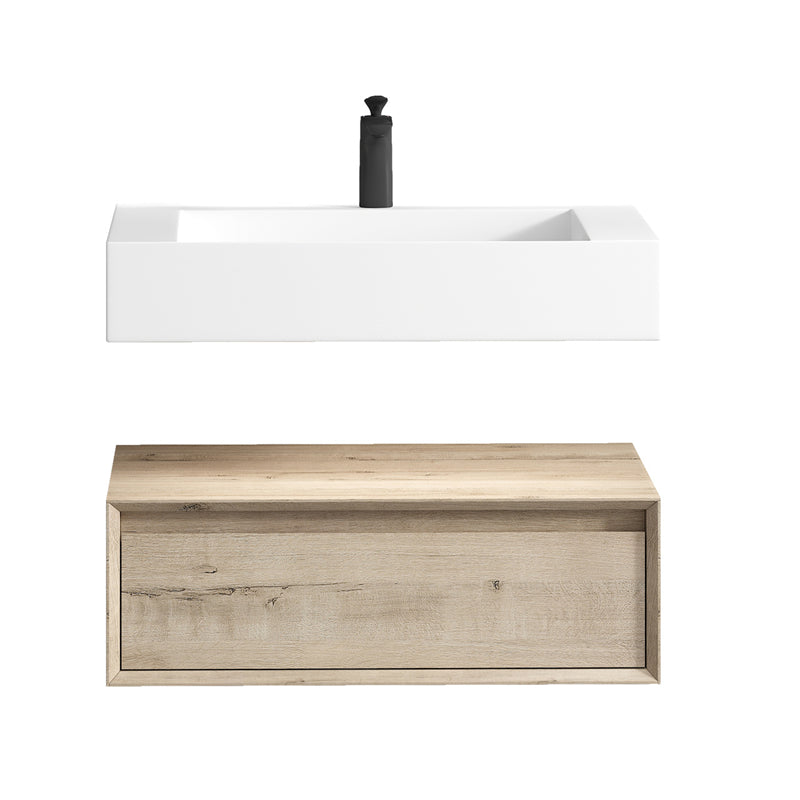 Alysa 24"-84" Floating Vanity with Reinforced Acrylic Sink
