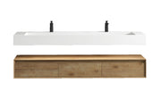 Alysa 24"-84" Floating Vanity with Reinforced Acrylic Sink (image 1)