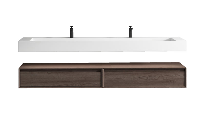 Alysa 24"-84" Floating Vanity with Reinforced Acrylic Sink (image 7)