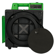 6 x 2480a green hepa air scrubber open front view.