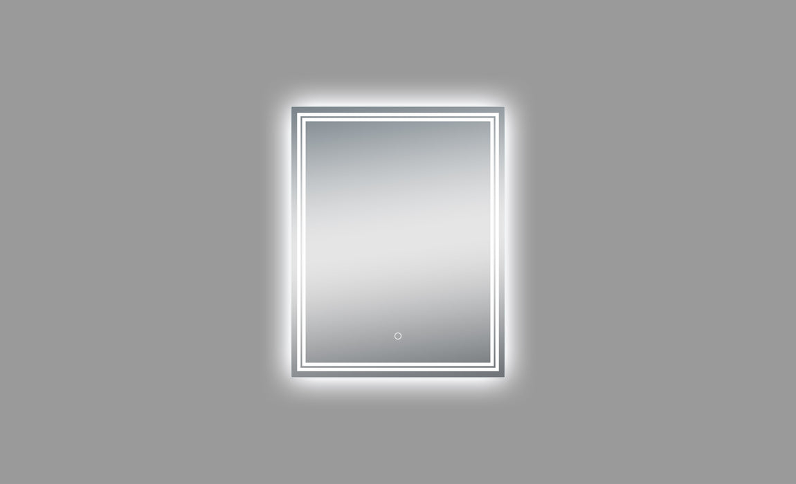 Luna Polished Edge Back-lit LED Mirror for Bathroom Vanity and Wall Mounting