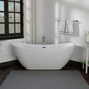 Empava 69" Freestanding Soaking Tub with Center Drain | EMPV-69FT1603 (image 3)