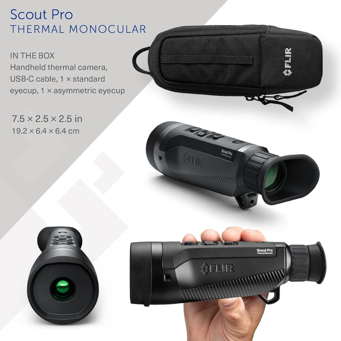 FLIR Scout Pro 640x480 30 Hz Thermal Imaging Monocular for Law Enforcement