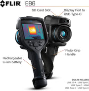 FLIR E86 Advanced Thermal Imaging Camera with Dual FOV Lenses, MSX, UltraMax, and Thermal Studio Pro, 464 x 348, 30 Hz (image 7)