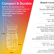 FLIR Breach PTQ136 Multifunctional Thermal Imaging Monocular Boson Core 9.1mm Lens 320 x 256 60 Hz (image 7)