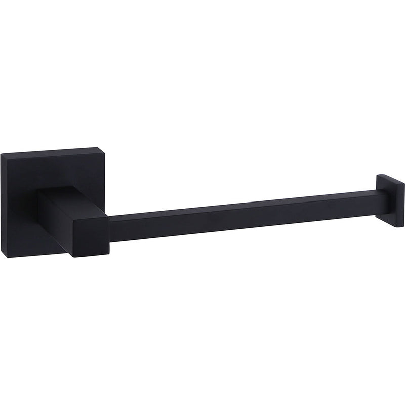 Brooke Matte Black Open Toilet Paper Holder
